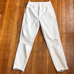 PacSun ultra high rise slim white jeans 24